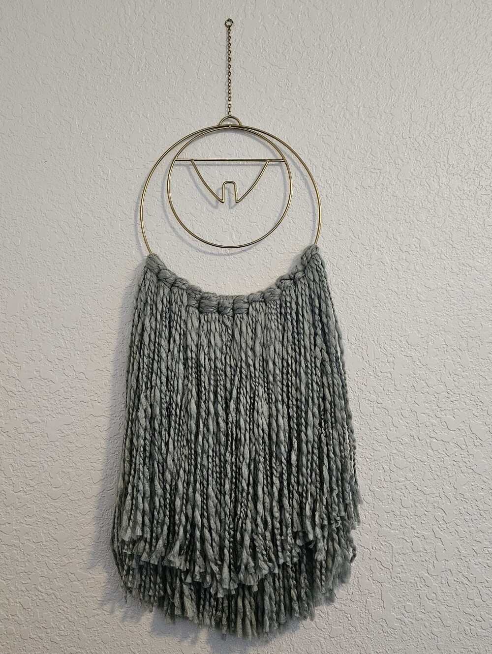 Urban Outfitters Boho Gray & Gold Wall Hanging